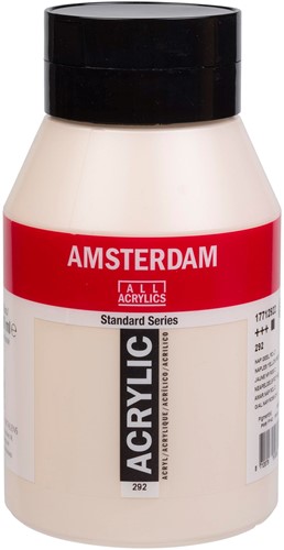 AMSTERDAM ACRYL 1000 ML 292 NAPELSGEEL ROOD LICHT  1 Stuk