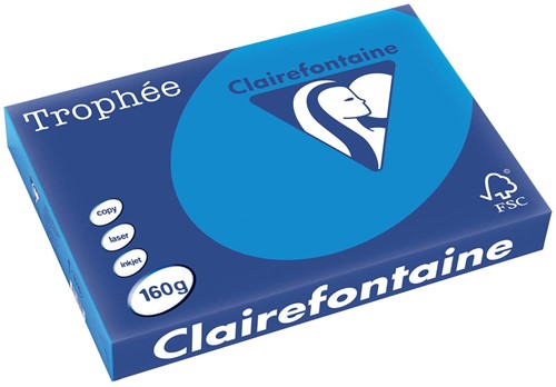 CLAIREFONTAINE TROPHEE A3 160 GRAMS DIEPBLAUW 250 Vel