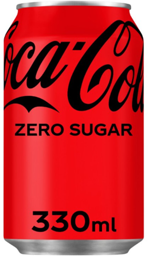 Frisdrank Coca Cola zero blik 330ml 330 Milliliter