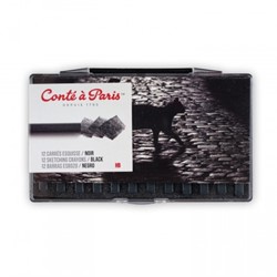CONTE CARRE DOOSJE 2B ZWART 12 STUKS