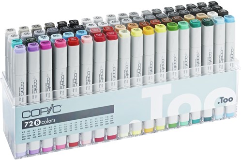 Copic Marker Set assortiment 72 kleuren set 2/B