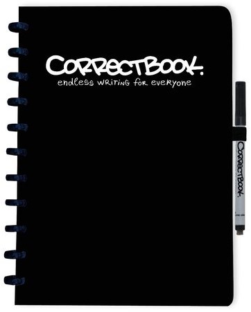Notitieboek Correctbook A6 lijn 40blz Ink Black 1 Stuk