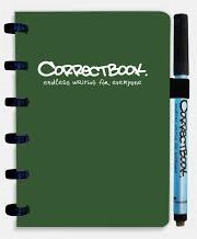 Notitieboek Correctbook A6 blanco 40blz Forest Green 1 Stuk