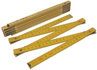 Duimstok hout Frans 2m 10 delig Class III 1 Stuk