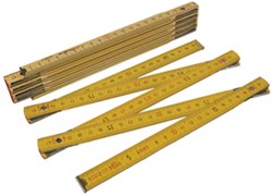 Duimstok hout Frans 2m 10 delig Class III 1 Stuk