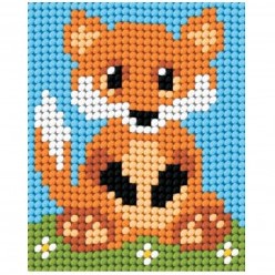 Kinderborduurpakket 530 17x20 cm vos  1 Stuk