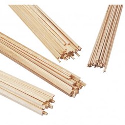 Houten latten 100 cm 10x10mm 1 Stuk