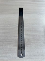 Liniaal metaal 30cm 1 Stuk