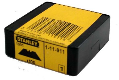 STANLEY RESERVEMESJES AFBREEKMES 50X19X0.45MM 100 STUKS 1991 1 Doos
