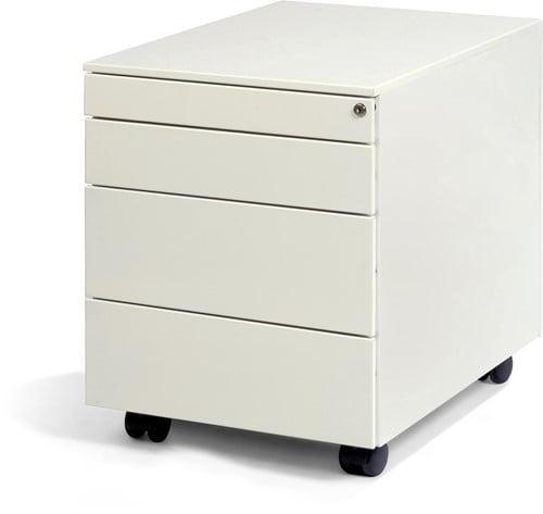 ROLBLOK NEUTRAL 3+1 LADEN WIT 53.5X42X58CM. (HXBXD)