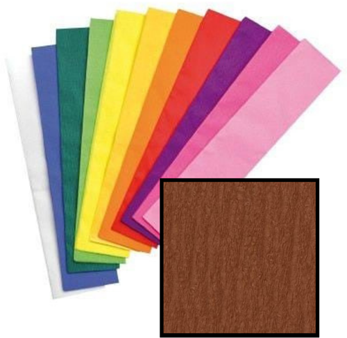 CREPEPAPIER CIVO 50X250 CM A 10 STUKS BRUIN 1 Pak