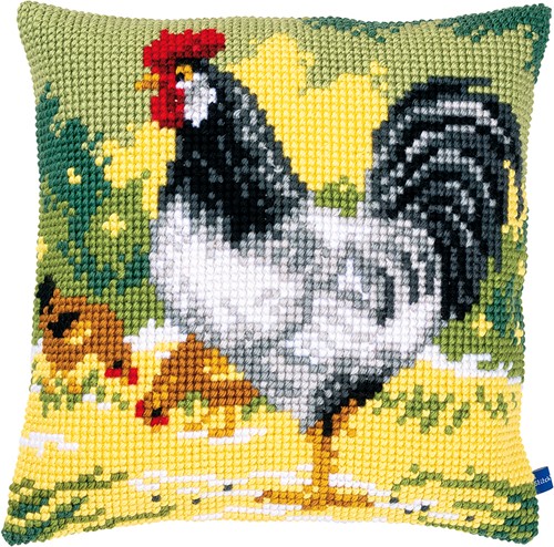 Kruissteekpakket 40x40 cm haan 1 Stuk
