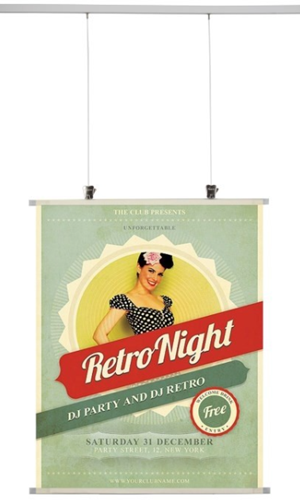 Stas - Poster strip set transparant 84 cm 1 Set