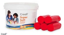 Klei Creall supersoft rood 1750gram 1750 Gram
