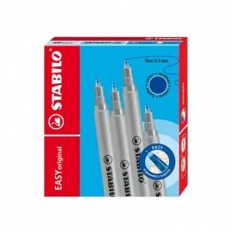 Stabilo easy original refill 20 stuks blauw fijn 1 Doosje