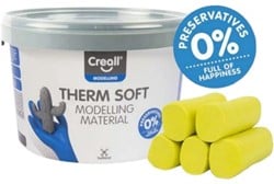 CREALL THERM SOFT HAPPY  BOETSEERKLEI GEEL EMMER 2000 GRAM 1 Emmer
