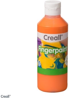 Creall vingerverf oranje flakon 750 ml  1 Stuk